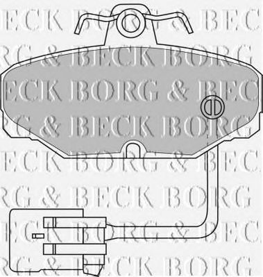 BORG & BECK bbp1433 -  Комплект тормозных колодок, дисковый тормоз